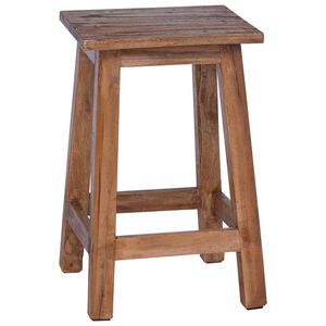 vidaXL Taburete Natural 30 x 30 x 47 cm Madera de Caoba