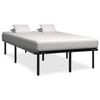 vidaXL Estructura de cama sin colch&oacute;n metal negro 120x200 cm