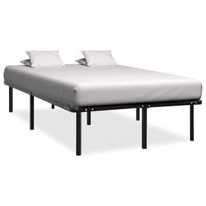 vidaXL Estructura de cama sin colch&oacute;n metal negro 120x200 cm