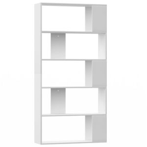 vidaXL Estanter&iacute;a/divisor madera contrachapada blanco 80x24x159cm