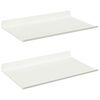 vidaXL Estante flotante 2 pcs 30 x 18 x 2,5 cm Acero