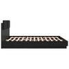 vidaXL Estructura de cama con cabecero Roble Negro 180 x 200 cm