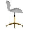 vidaXL Sillas de comedor giratorias 4 uds de terciopelo gris claro