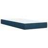 vidaXL Cama box spring con colch&oacute;n terciopelo azul oscuro 90x190 cm