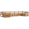vidaXL Conjunto de sof&aacute;s de exterior 7 uds. Natural