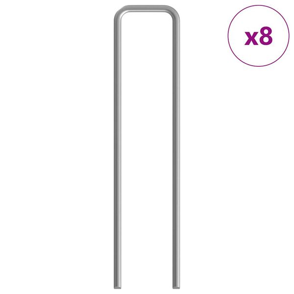 vidaXL Jaula para conejos Plateado 400 x 78 x 78 cm Acero Galvanizado