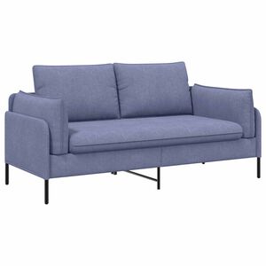 vidaXL Sof&aacute; de 2 Plazas Azul jeans 188 x 81 x 89 cm Tela