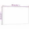 vidaXL Pizarra magn&eacute;tica de pared vidrio templado blanco 100x60 cm