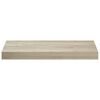 vidaXL Estante flotante de pared MDF color roble 50x23x3,8 cm