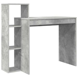 vidaXL Escritorio Gris Concreto Madera de ingenier&iacute;a 100 x 40 x 90 cm