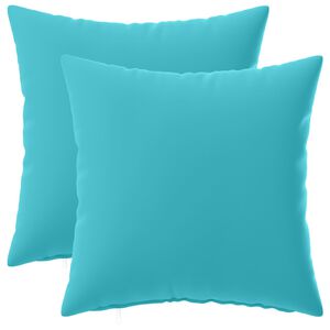 vidaXL Funda de almohada 2 pcs HEERLEN Tuquesa 30 x 30 cm Poli&eacute;ster