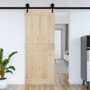 vidaXL Puerta NARVIK Natural 90 x 210 cm Madera de Pino S&oacute;lido