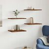 vidaXL Tablas de estanter&iacute;a 4 uds madera envejecida 40x30x1,5 cm
