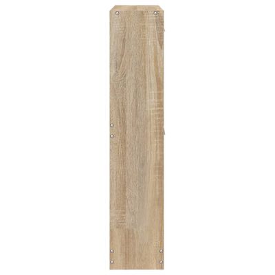 vidaXL Mueble zapatero madera contrachapada roble ahumado 59x17x81 cm