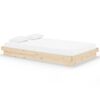 vidaXL Estructura de cama madera maciza 120x200 cm