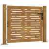 vidaXL Puerta de jard&iacute;n 100x75 cm de acero corten con dise&ntilde;o cuadrado