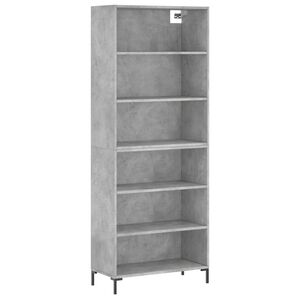 vidaXL Aparador alto madera ingenier&iacute;a gris hormig&oacute;n 69,5x32,5x180 cm