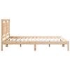 vidaXL Cama extralarga sin colchón madera maciza 140x220 cm