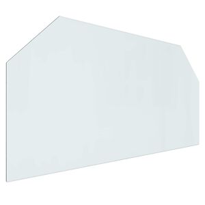 vidaXL Placa de vidrio para chimenea Transparente 120 x 60 cm Cristal