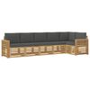 vidaXL Conjunto de sof&aacute;s de exterior 6 pcs Blanco y Antracita
