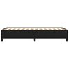 vidaXL Cama individual sin colchón cuero sintético negro 90x190 cm