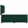 vidaXL Cama box spring con colch&oacute;n terciopelo verde oscuro 140x200 cm