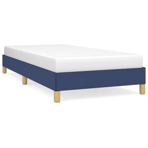 vidaXL Estructura de cama sin colch&oacute;n tela azul 80x200 cm