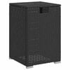 vidaXL Mesa cubierta para bombona de propano rat&aacute;n negro 40x40x60 cm