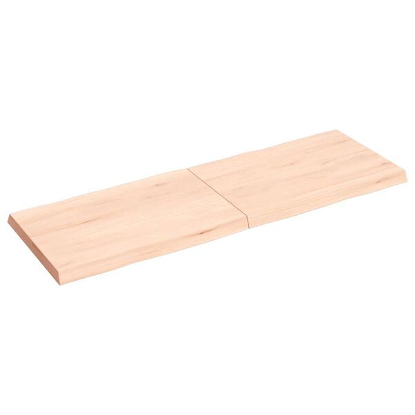 vidaXL Tablero de mesa madera maciza borde natural 120x40x(2-4) cm