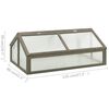 vidaXL Invernadero de madera de abeto 120x80x50 cm