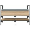 vidaXL Banco zapatero madera de ingenier&iacute;a roble Sonoma 85,5x42x57,5cm