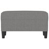 vidaXL Banco de tela gris oscuro 70x35x41 cm