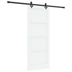vidaXL Puerta Corredera ORKDAL Blanco 83 x 202 cm