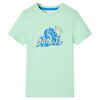 Camiseta infantil verde claro 116