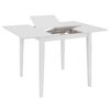 vidaXL Juego de muebles de comedor 3 piezas MDF blanco