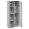 vidaXL Mueble de ba&ntilde;o con portarrollos gris Sonoma 39x22x90 cm