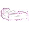 vidaXL Estructura de cama otomana con colch&oacute;n gris claro 180x200cm