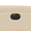 vidaXL Sill&oacute;n el&eacute;ctrico reclinable elevable de tela color crema