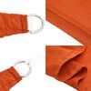 vidaXL Toldo de vela HDPE naranja 160 g/m&sup2; 2x4,5 m