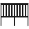 vidaXL Cabecero de cama madera maciza de pino negro 146x6x101 cm