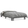 vidaXL Estructura cama madera ingenier&iacute;a metal gris Sonoma 90x190 cm