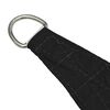 vidaXL Toldo de vela trapezoidal de tela oxford negro 3/4x3 m