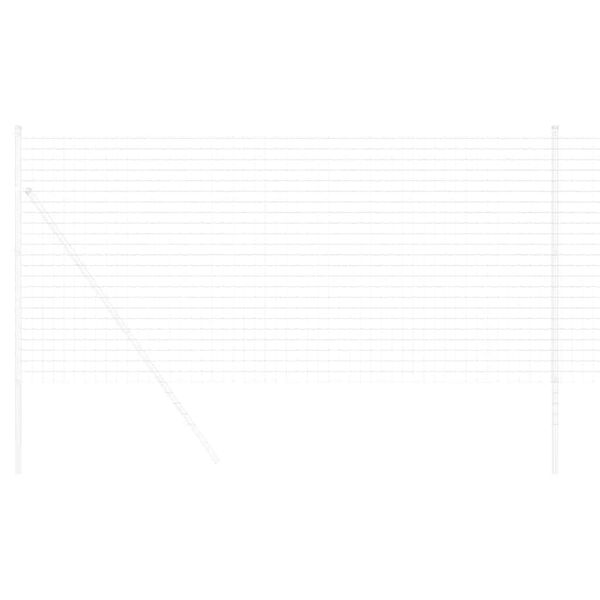 vidaXL Cerca Euro Plateado 1.2 x 10 m