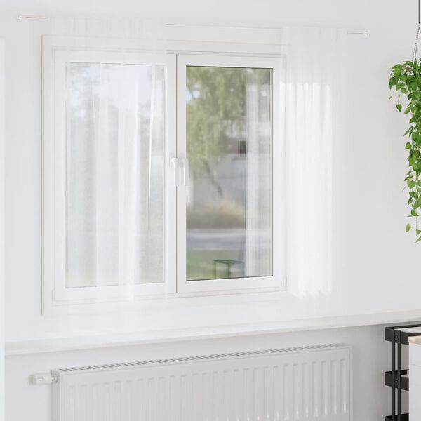 vidaXL Cortina de Voil&eacute; con cortinas 2 pcs 175 x 140 cm Poli&eacute;ster