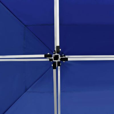 vidaXL Carpa plegable profesional con paredes aluminio azul 4,5x3 m
