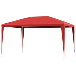 vidaXL Carpa de Fiesta Rojo 400 x 300 x 255 cm PE y acero