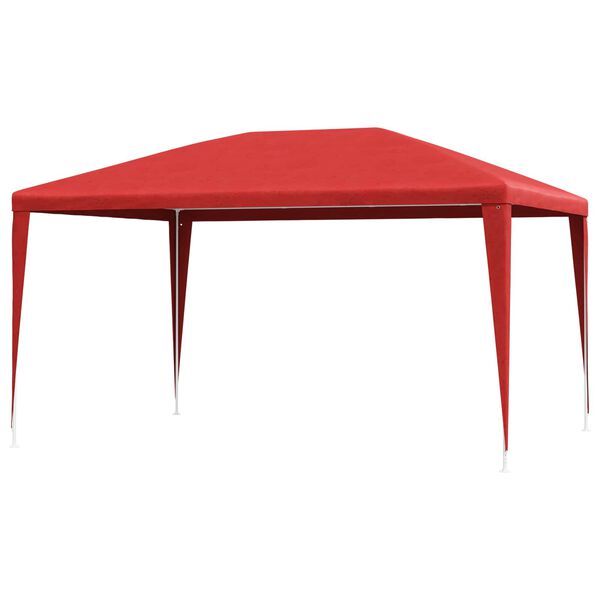 vidaXL Carpa de Fiesta Rojo 400 x 300 x 255 cm PE y acero