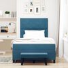 vidaXL Cama tipo Box Spring Azul oscuro 120 x 200 cm Terciopelo