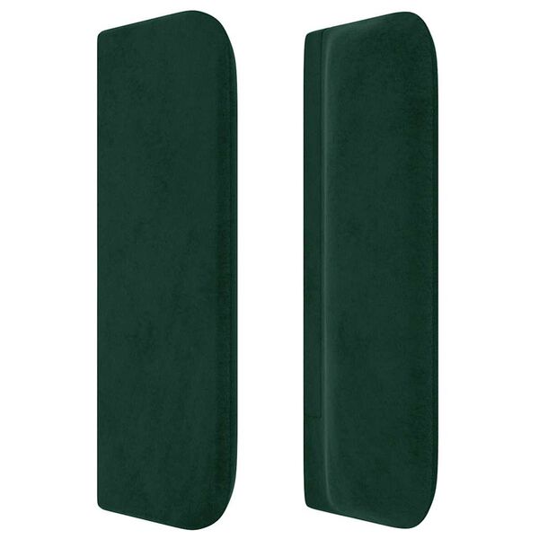 vidaXL Cabecero de terciopelo verde oscuro 183x16x78/88 cm