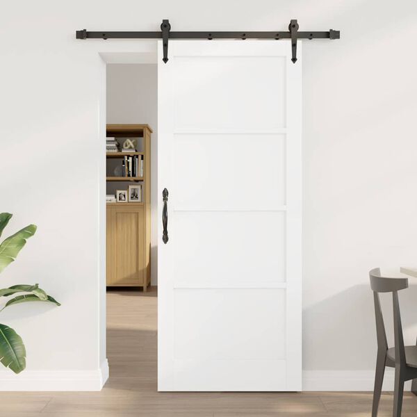 vidaXL Puerta Corredera ORKDAL 83 x 202 cm Madera de pino macizo